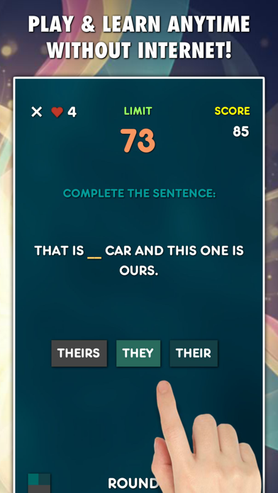 Screenshot #2 pour Pronouns Grammar Test