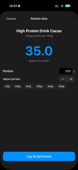 ProteinLog - Protein Tracker screenshot 4