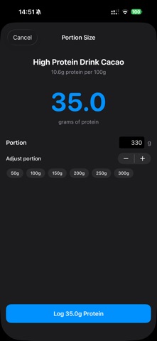 ProteinLog - Protein Tracker Screenshot 4 of 7