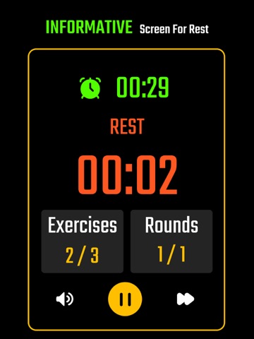 TABATA Timer Interval Timer iPad screenshot