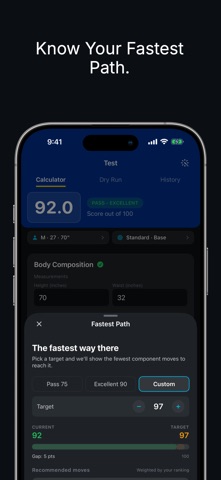 Sentinel: Air Force Fitness iPhone screenshot