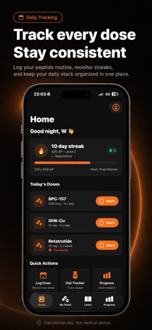 DosePal - Peptide Tracker screenshot