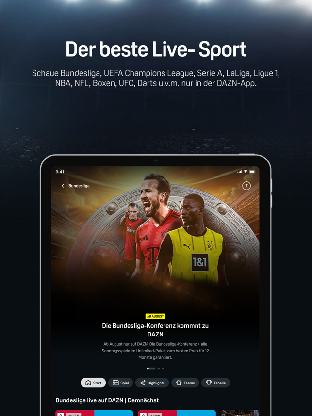 ‎DAZN Sport Live Stream Screenshot