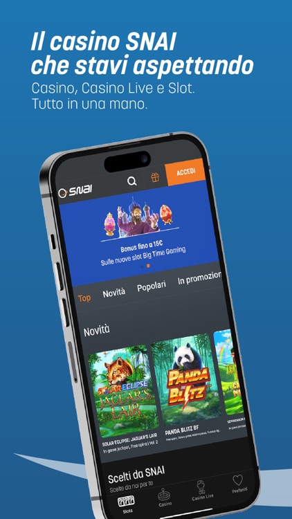 SNAI Casino, Slot e Blackjack