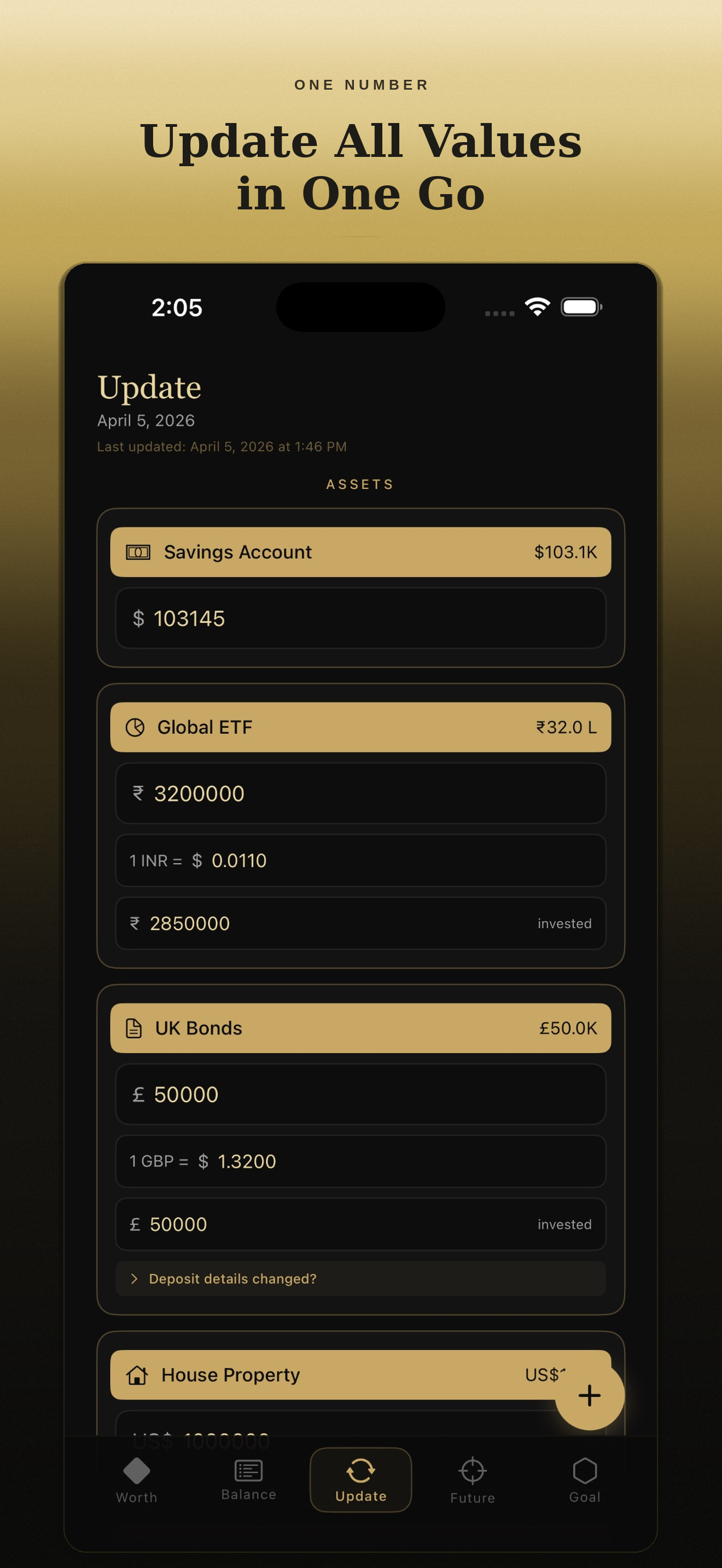 OneNumber — Net Worth