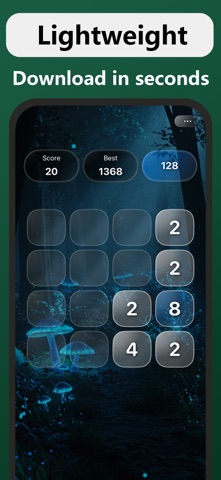 Glass 2048:Merge Number Puzzle screenshot