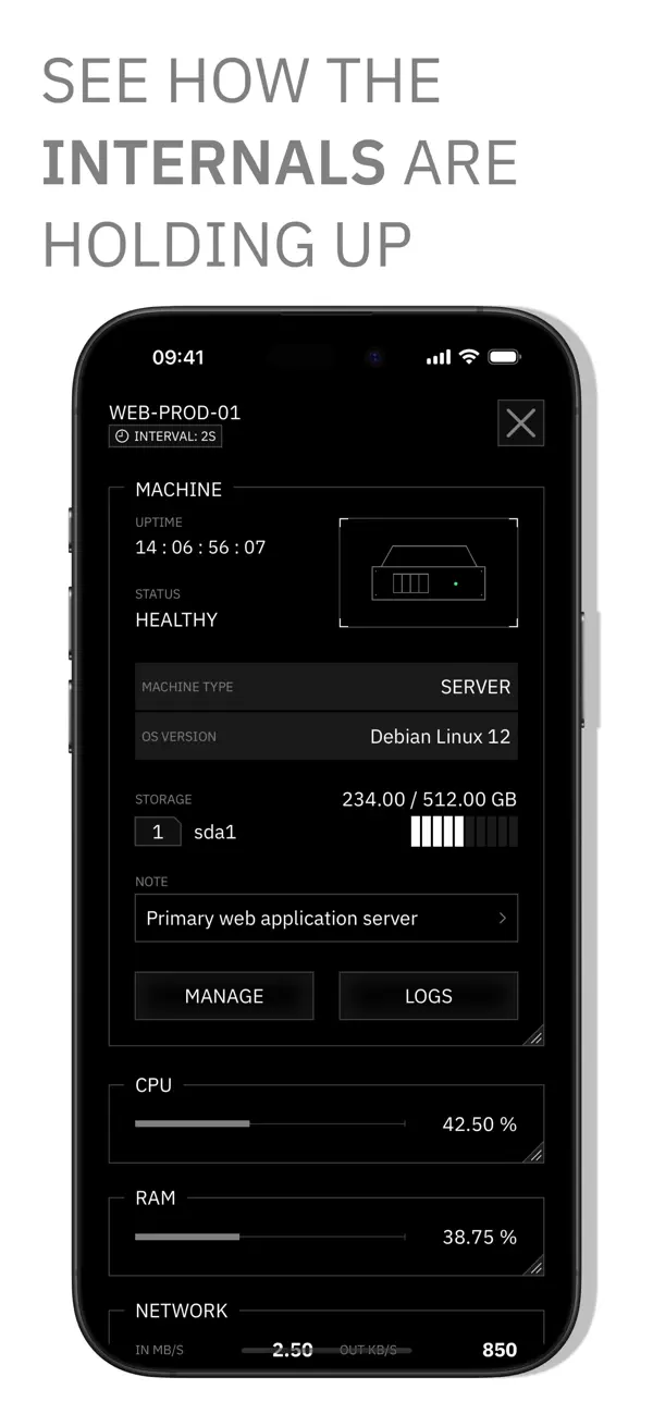 Screenshot #2 pour ObServe: Server Monitoring