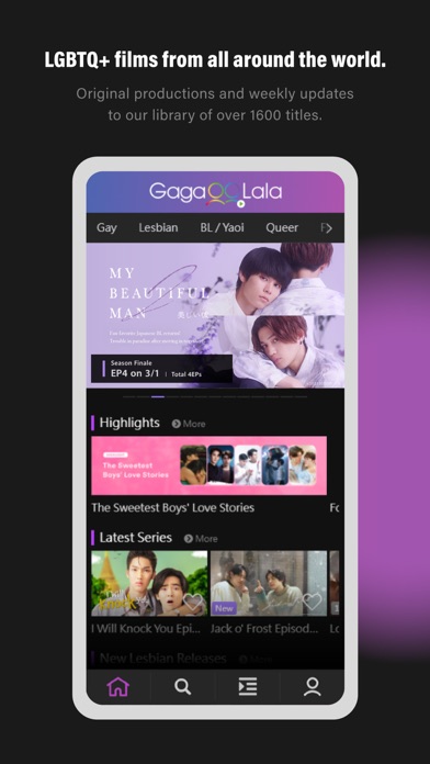 GagaOOLala: Gay, Les, BL Films Screenshot