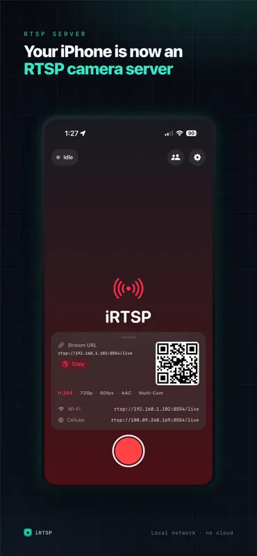 iRTSP screenshot 1 of 6
