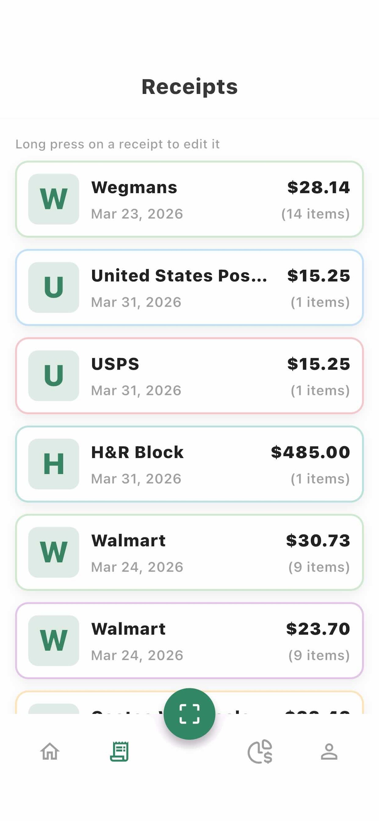 Neogen Receipt Scanner screenshot 3