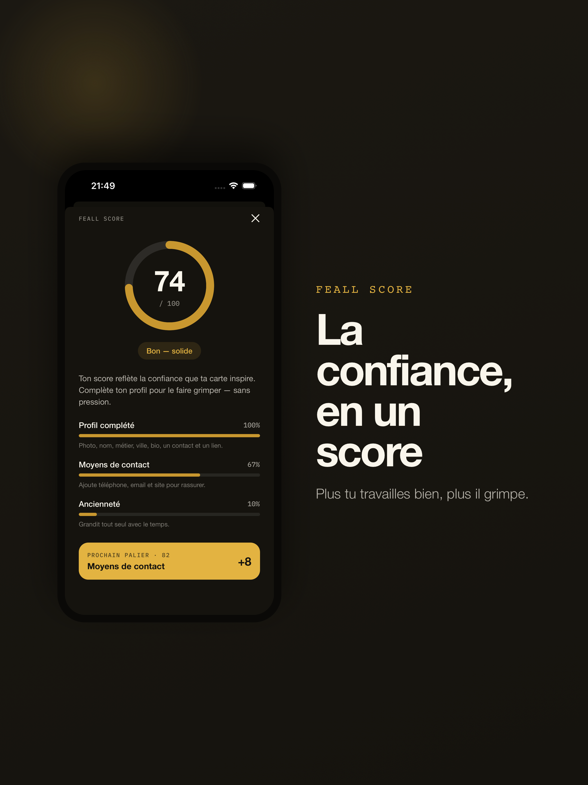 Feall : carte de visite pro screenshot 7