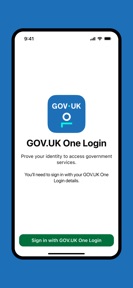 GOV.UK One Login screenshot