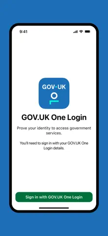 App Store-Screenshot 1 von GOV.UK One Login