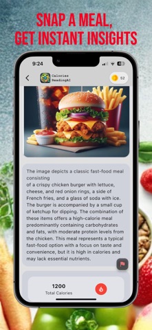 Calories Reading AI -Dietitian iPhone screenshot