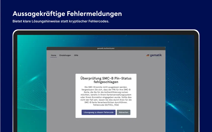 Screenshot von Gematik Authenticator auf dem iPhone 2