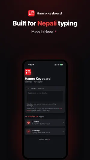 Hamro Nepali Keyboard screenshot 1