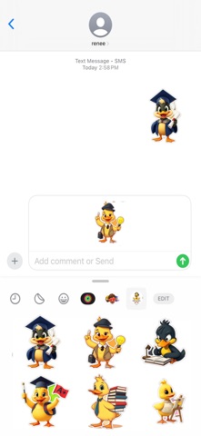 Scholar Duckling Stickers screenshot