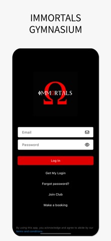 IMMORTALS GYMNASIUM iPhone screenshot