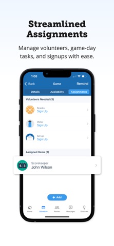 TeamSnap screenshot