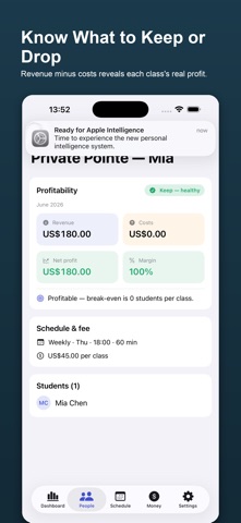 Rostra: Class & Client Manager screenshot