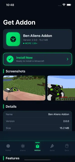 Ben Aliens Addon for MCPE screenshot 3