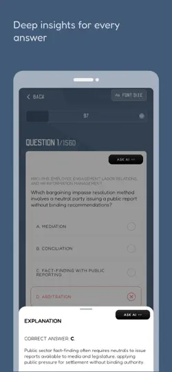 HRCI HR Exam Prep: With AI iPhone Screenshot 4