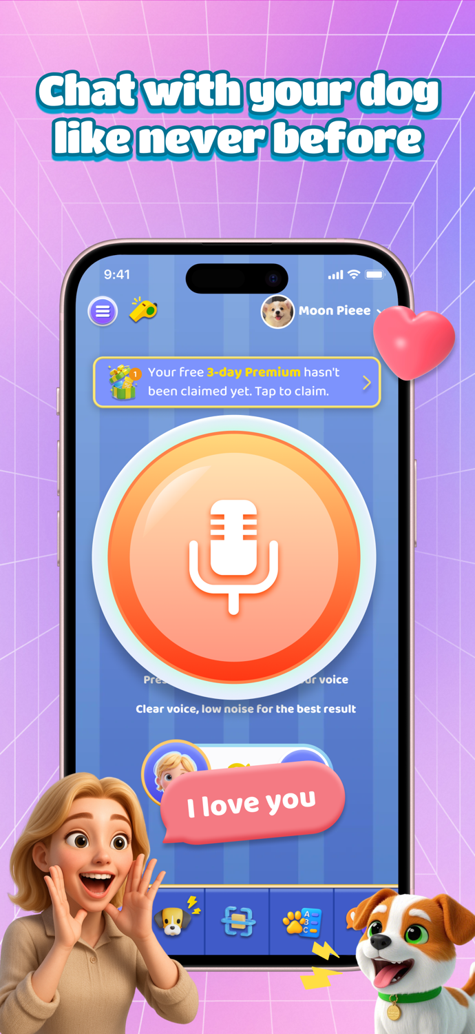 BarkAI Dog Translator and Games