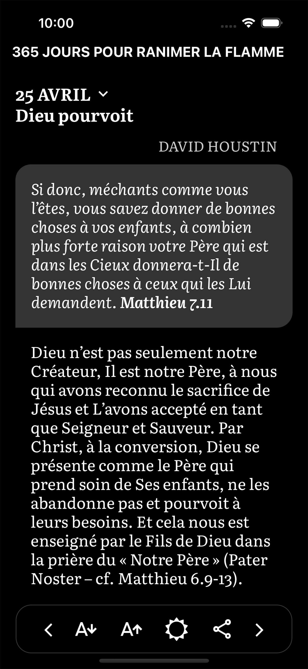 Méditons la Bible