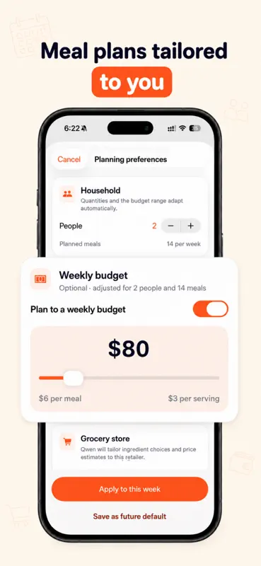 Weekly Meal Planner: Pinch screenshot 4 of 5