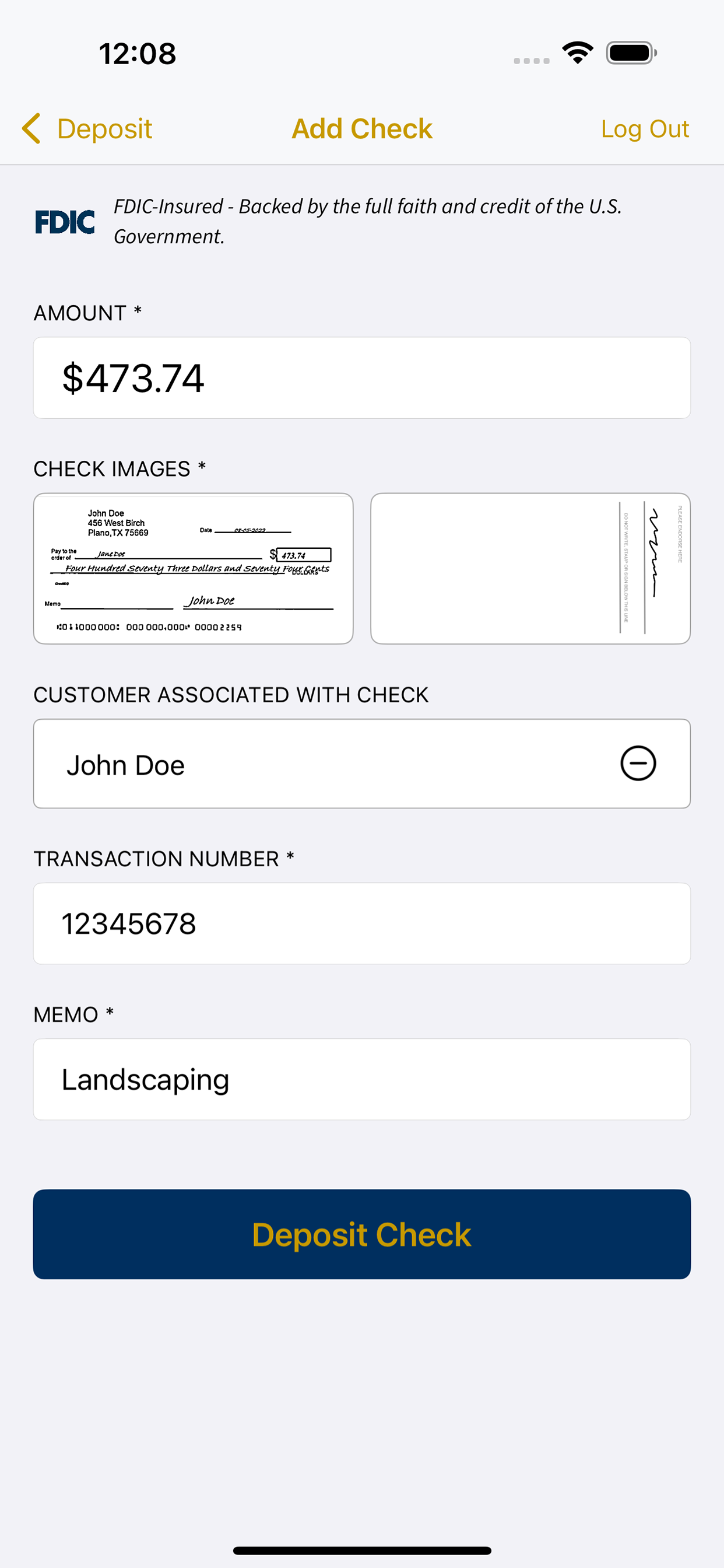 Altos Bank Remote Deposit screenshot 4