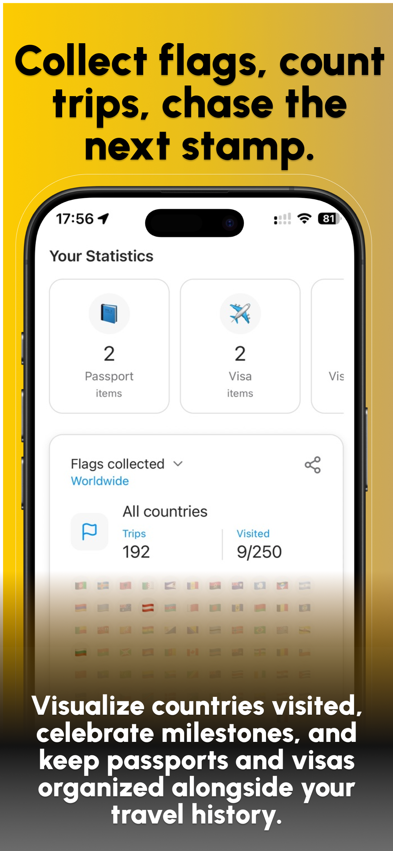 Visitlog: Country Tracking