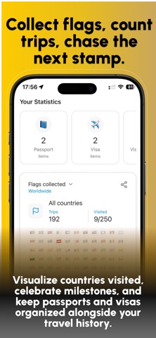 Visitlog: Country Tracking screenshot