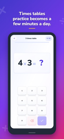 BlitzTables: Times Tables iPhone screenshot