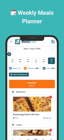 MealsPlan: Weekly Meal Planner Screenshot 5 of 7