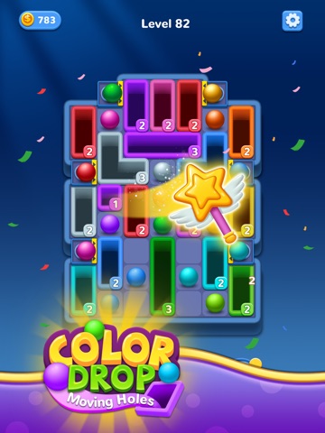 Color Drop :  Moving Holes iPad screenshot