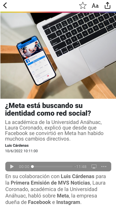 MVS Noticias Screenshot