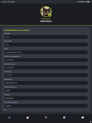 G.Workout iPad screenshot
