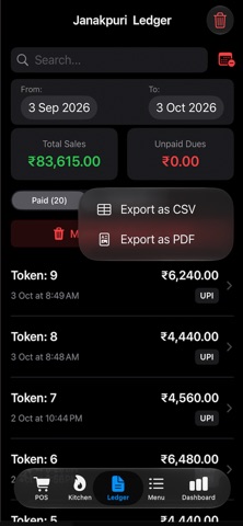 Vendr POS - Restaurant Billing Screenshot 5 of 8