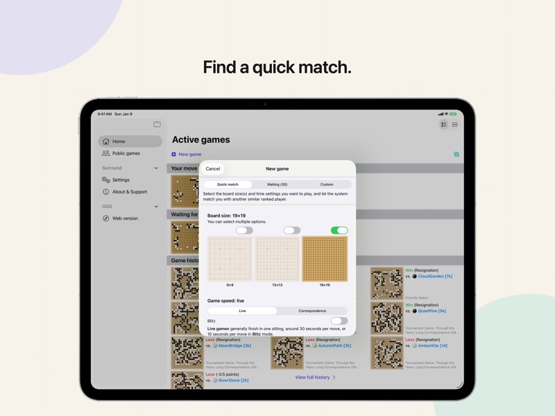 Surround - Online Go client screenshot 12