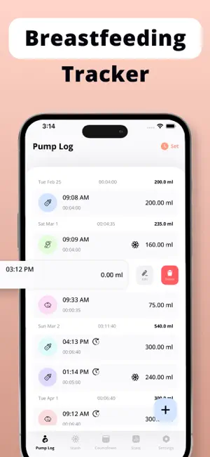 Breast Pumping Tracker - Lacta screenshot 1