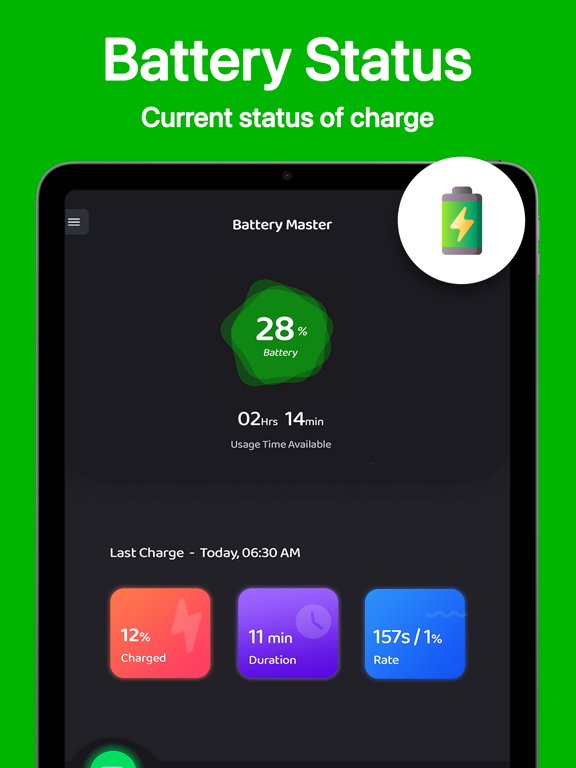 Screenshot #4 pour Battery Life Status, Saver