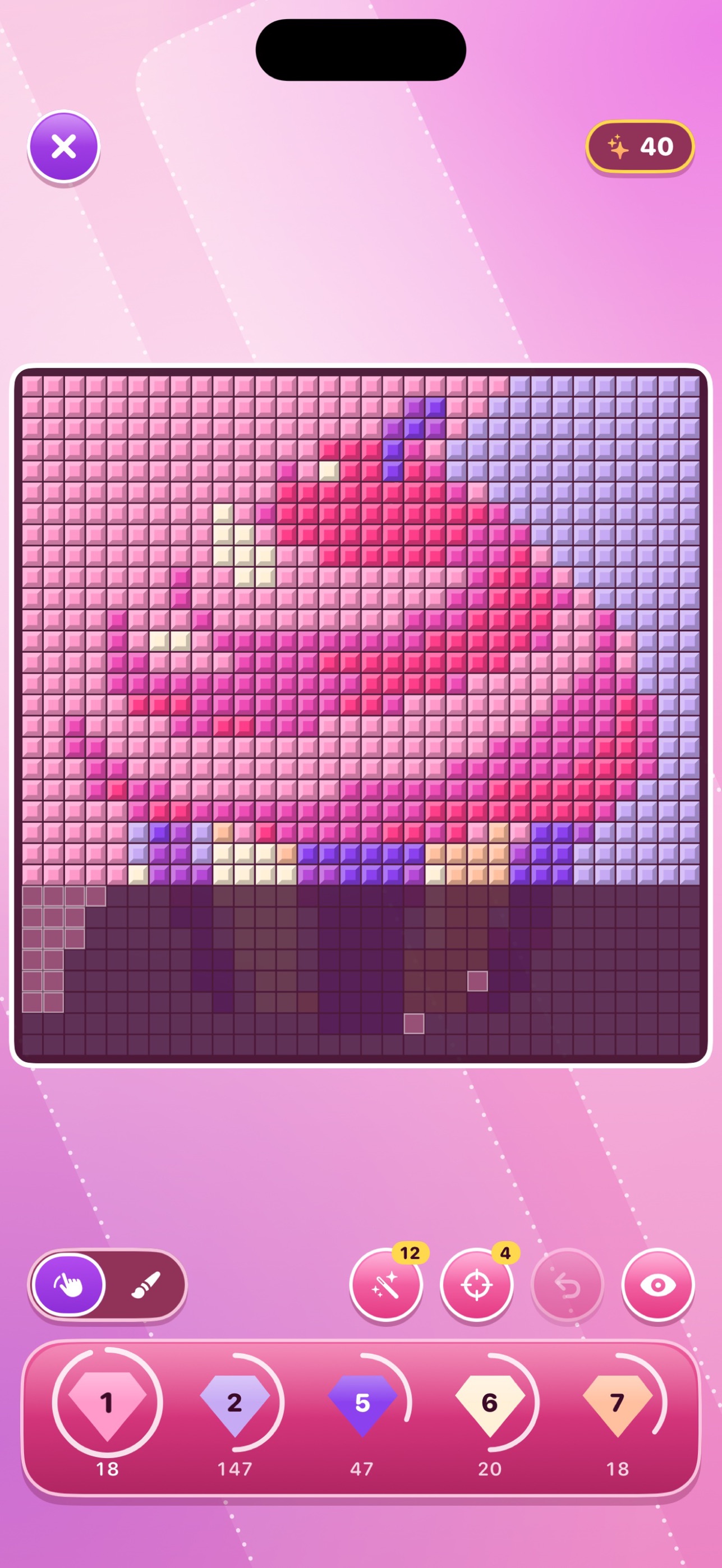 Screenshot 3 of Gem Mosaic: Sparkle