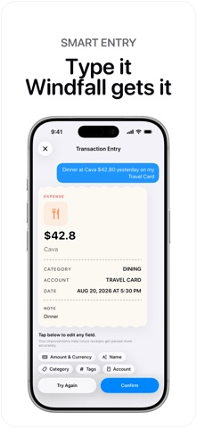 Windfall - Expense Tracker Screenshot 2 of 10