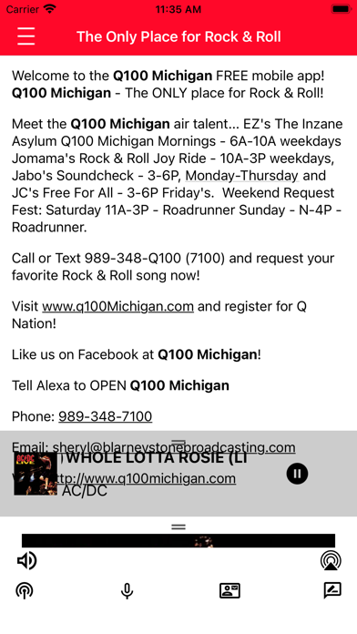 Screenshot #3 pour Q100 Michigan