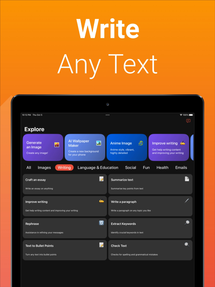 ChatterBot AI - Chat Write Ask
