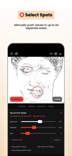 Captura de pantalla de Tattoo Stencil Lab en iPhone 3