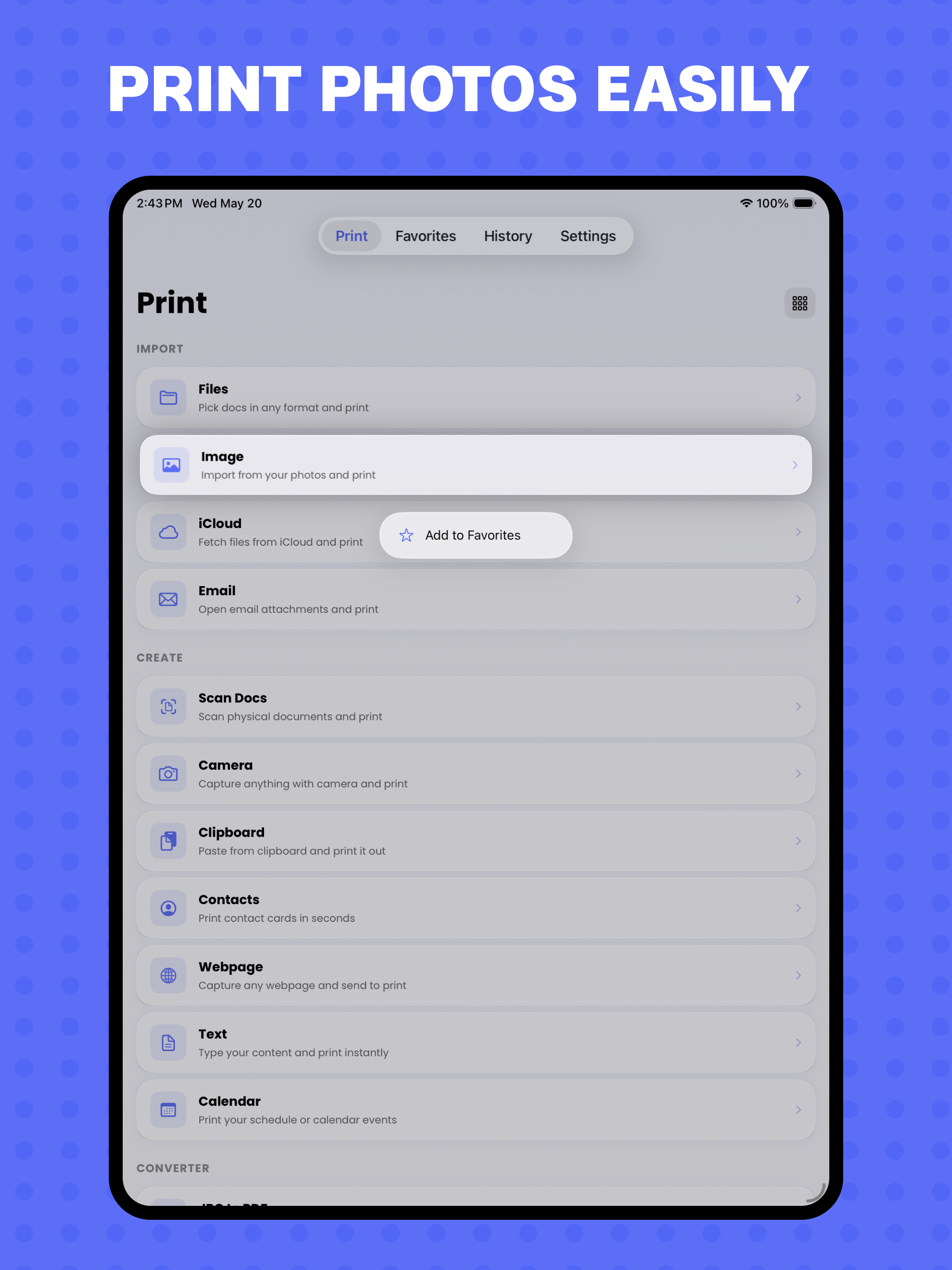 Air Smart Printer: Scan iPrint