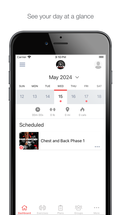 Chronos Fitness Screenshot