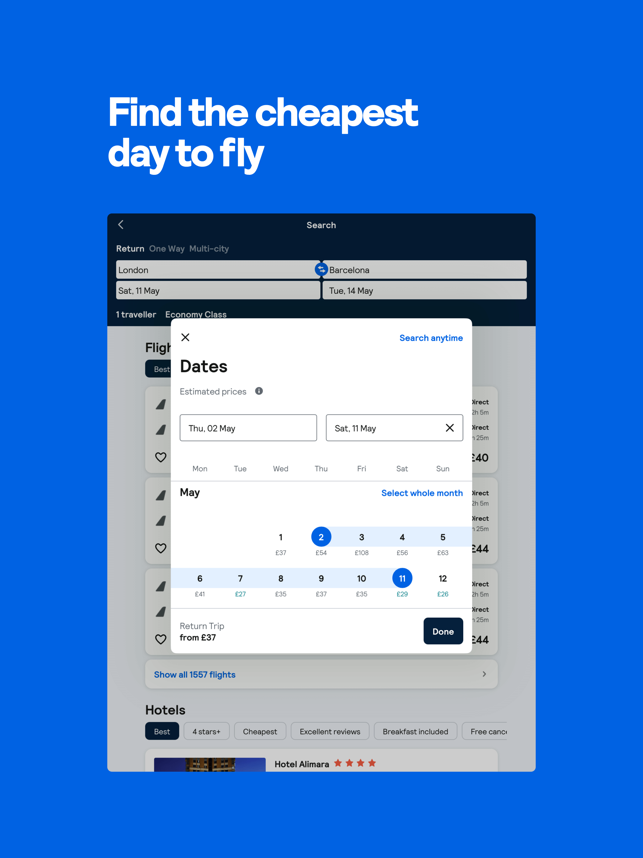 ‎Skyscanner: Flights & Travel Screenshot