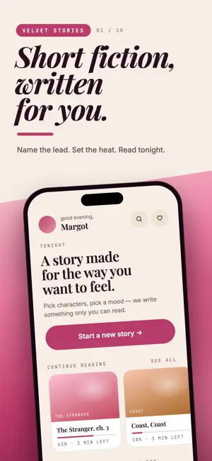 Velvet: AI Romance Stories screenshot 1